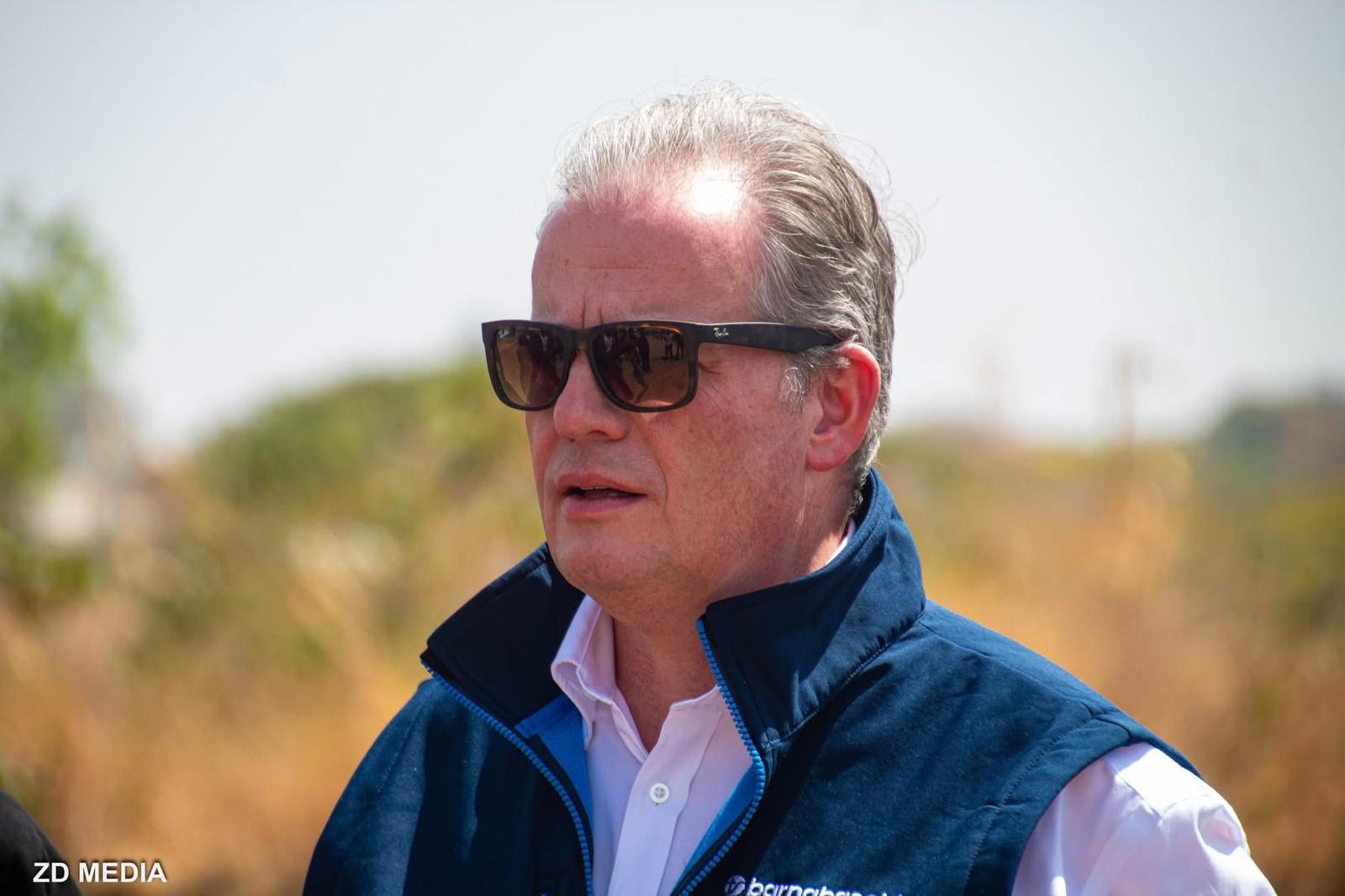 Colin Bloom with Barnabas Aid in the field